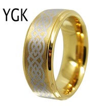 Wedding Jewelry Lover's Ring Trendy Bands Rings for Women / Men  Pure Tungsten E - £29.27 GBP