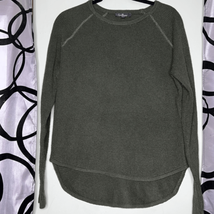 Lulu’s waffle weave thermal pull over sweatshirt, size small - £14.36 GBP