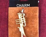 New Gold Tone TRUMPET Horn Karen PENDANT CHARM Band Music Jewelry for Ne... - $14.80
