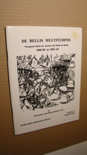 DE BELLIS MULTITUDINIS *SOLID* ANCIENT WARGAME DUNGEONS DRAGONS - $10.89