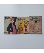 Vintage Knitting &amp; Crochet Pattern books / booklets Lot of 3 Old &amp; New F... - $10.49 CAD