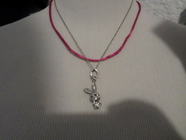 BETSEY JOHNSON RABBIT PAVE 3 WAY CHARM NECKLACE NWT - $30.00