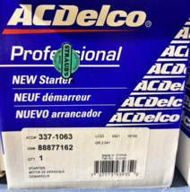 ACDelco Genuine Starter Motor 337-1063 GM 88877162 - $101.64