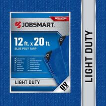 JobSmart LDBL1220 Reversible Light-Duty Poly Tarp, 12 ft. x 20 ft., Blue - $51.70