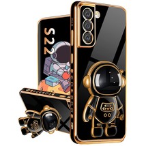 For Samsung Galaxy S22 Case With Astronaut Stand, Women Girls Galaxy S22 Cases - £15.97 GBP