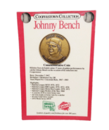 Johnny Bench Cincinnati Reds Cooperstown Collection Commemorative Coin - $165.82 MXN