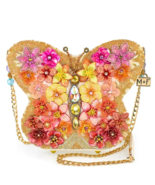 Take Flight Floral Butterfly Beaded Shoulder Handbang - £306.11 GBP