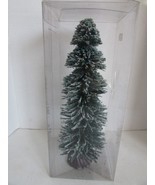Snow Covered Pine Tree 11.5&quot; tall with base - $7.55