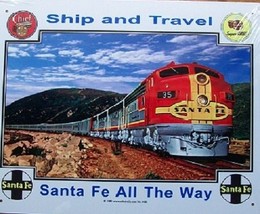 TRAIN SIGN - Santa Fe Railroad | Birthday | Gifts | Men | Retirement | D... - £22.35 GBP