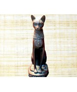 Egyptian Cat Bastet statue,  Obsidian Hand Carved Stone Bastet Goddes fi... - €163,62 EUR
