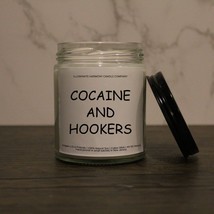 Cocaine And Hookers Soy Wax Candle | Funny Birthday Candle Gift | Candle Gift - £14.74 GBP