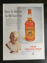 Vintage 1952 Old Grand Dad Whiskey Full Page Original Ad 721 - £5.19 GBP