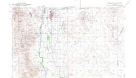 Yerington Quadrangle Nevada 1957 Topo Map Vintage USGS 15 Minute Topographic - £13.34 GBP