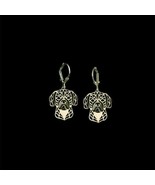 New Silver Tone Puggle Dog Pendant Earrings - €8,44 EUR