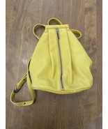 Matt And Nat Backpack Yellow Small Vegan Leather Recycled Plastic Lining... - $24.75