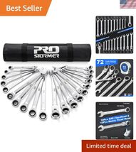 Ratcheting Combination Wrench Set, 20-Piece SAE &amp; Metric Wrench Kit with... - $110.99