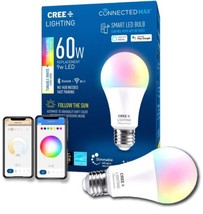 Cree Lighting Connected Max Smart Led Bulb A19 60W Tunable White + Color - £9.61 GBP