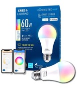 Cree Lighting Connected Max Smart Led Bulb A19 60W Tunable White + Color - £10.16 GBP