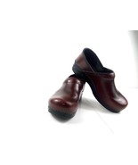 Dansko Clogs Women 40 / 9.5M Shoes Dark Red Leather Professional Slip-on... - $37.44