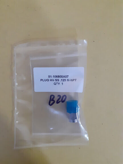 Plug HH SS .125 M-NPT HHSS125 New - $4.99