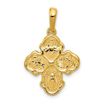 14k Four Way Medal Pendant K2296 - £206.11 GBP