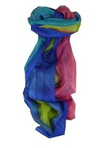 Mulberry Silk Hand Dyed Long Scarf Sen Rainbow Palette from Pashmina &amp; Silk - £19.24 GBP