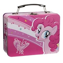 My Little Pony Pinkie Pie &amp; Twilight Sparkle Tin Tote Lunchbox NEW Corne... - £9.10 GBP