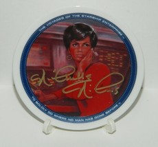 Star Trek Classic TV Series Lt. Uhura Mini Plate 1991 Nicholle Nichols Autograph - £45.48 GBP