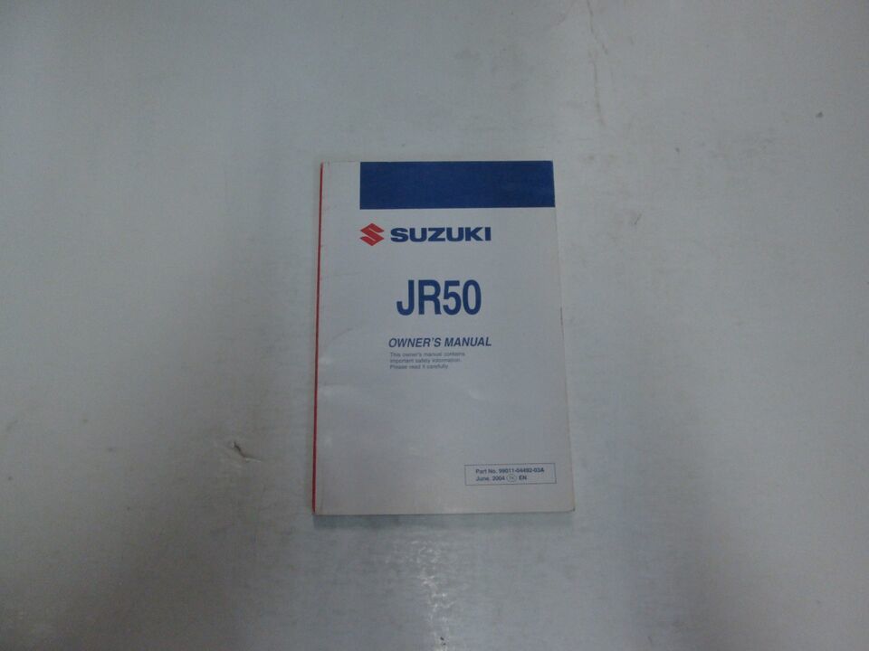 2005 Suzuki JR50 JR 50 Owners Operators Owners Manual - $54.99