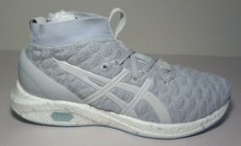 Asics Size 8 HYPERGEL KAN Glacier Grey Knit Running Sneakers New Womens Shoes  - £126.61 GBP