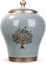 Memorials Medium Urn for Human Ashes - 6&#39;&#39; Handicrafted Tree of Life Cremation U - £33.74 GBP