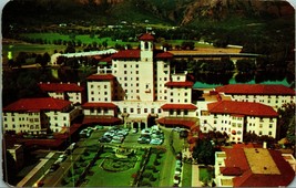 Panorama Of Broadmoor Hotel Pike&#39;s Peak Colorado CO 1957 Chrome Postcard A4 - £2.28 GBP