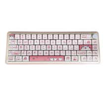 Anymob Keycap Keyboard Pink 146 Keys Cute Cat Theme Mechanical Sublimati... - $87.50