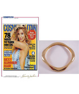 Kenneth Jay Lane Curved Polished Gold Bangle Bracelet - £44.60 GBP