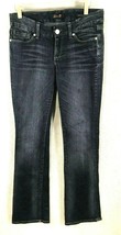 Seven7 Jeans Bootcut Low Rise Dark Wash Stretch Denim Straight Inseam-34&quot;  SZ 4 - £17.41 GBP