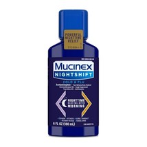 Mucinex Nightshift *09/2025*Cold &amp; Flu Liquid That Relieves Fever/Sneezi... - $186.21 MXN