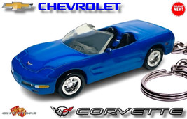   KEYCHAIN 1997~98~99~2005 BLUE CHEVY CORVETTE C5 CONVERTIBLENICE GIFT - $48.98