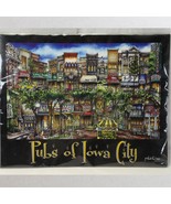 Pubs of Iowa City Poster 18&quot; x 24&quot; University of Iowa Bars - $48.99