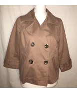 Old Navy Jacket, Size Small, 3/4 Sleeves, Button Up, Tan - $13.99