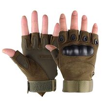 Boundless Performance Fingerless Knuckle Tactical Gloves Black - $4.78 CAD