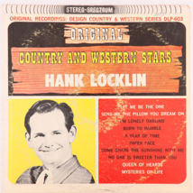 Original Country And Western Stars Hank Locklin - 1962 Country - 12&quot; Vinyl LP - £6.34 GBP