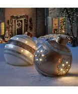 60cm Giant Outdoor Christmas Inflatable Ball PVC Large Xmas Ornament - $460.68 MXN+