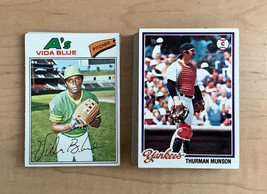 1977 &amp; 1978 TOPPS STAR PLAYER BASEBALL CARDS SET OF 46 CONDITIONS VARY - £18.69 GBP