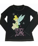 Vintage Y2K Disney Fairies Tinker Bell Long Sleeve Girls Top Size M (8-1... - $16.34 CAD
