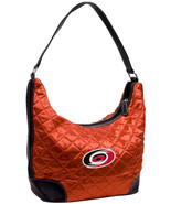 New CAROLINA HURRICANES Red Quilted Hobo Bag PURSE NHL Ice Hockey Free S... - £17.80 GBP