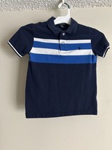 Polo by Ralph Lauren  Polo Shirt Short Sleeve Size 7 Striped Blue - $17.09