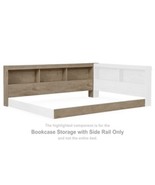 Oliah - Natural - Bookcase Storage w/Side Rail - $1,815.99 MXN