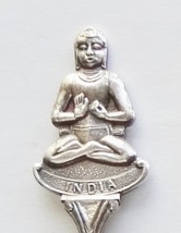 Collector Souvenir Spoon India Buddha Buddhist Meditation Lotus Position   - £15.89 GBP