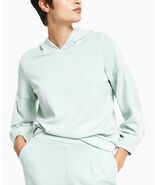 MSRP $70 Alfani Petite Scuba Balloon-Sleeve Hoodie Green Size PM - €28,34 EUR