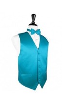 Luxury Satin Solid1 Tuxedo Vest &amp; Bowtie - £118.27 GBP